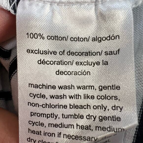 Tommy Hilfiger Women's Half Zip Long Sleeve Hoodie White Blue Stripes Preppy Y2K - Picture 7 of 10